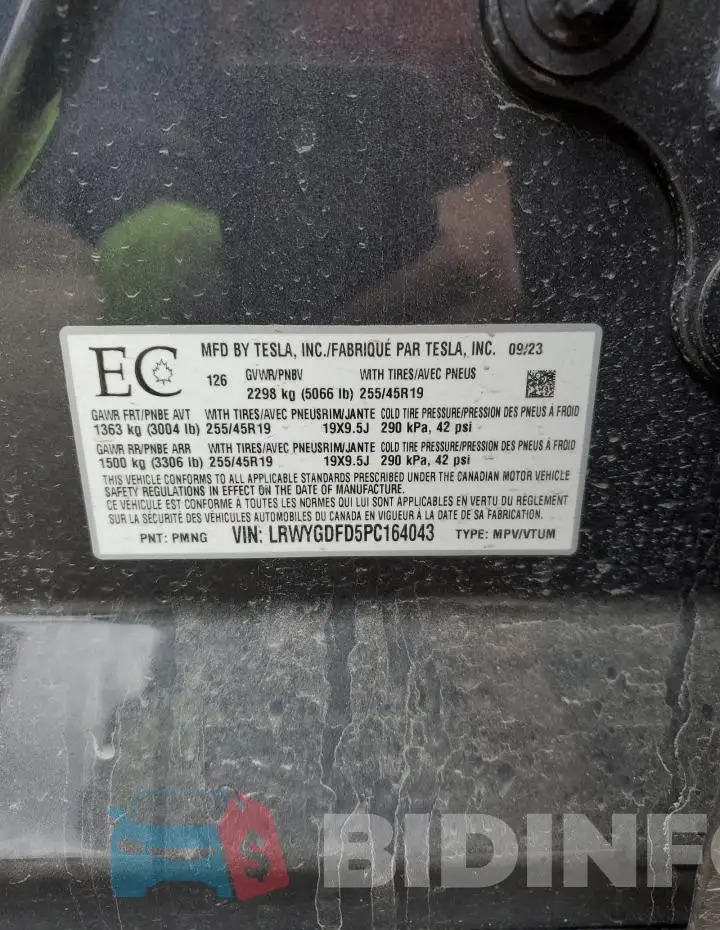 LRWYGDFD5PC164043 Photo# 14
