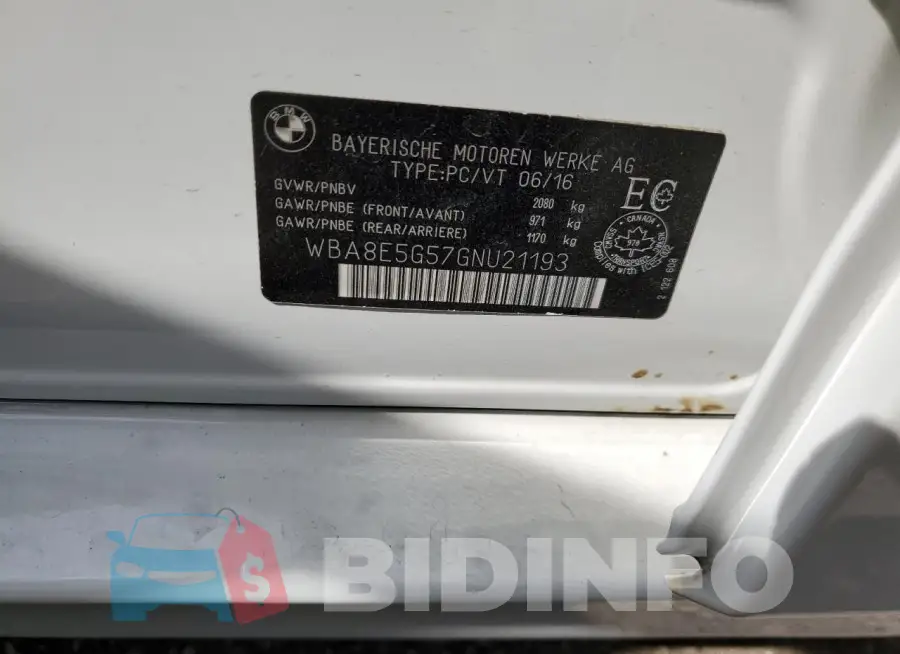 WBA8E5G57GNU21193 Photo# 13
