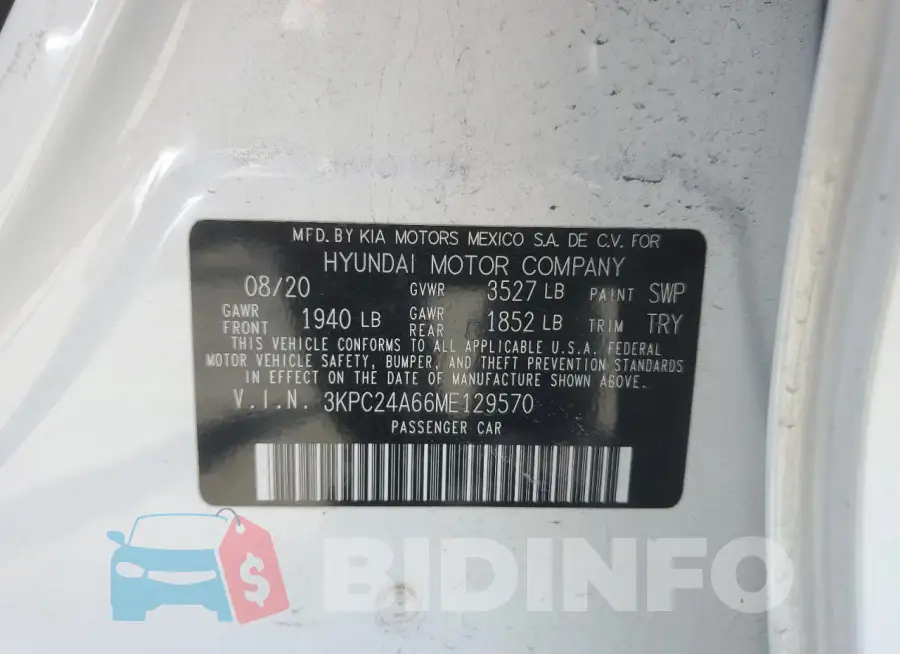 3KPC24A66ME129570 Photo# 12