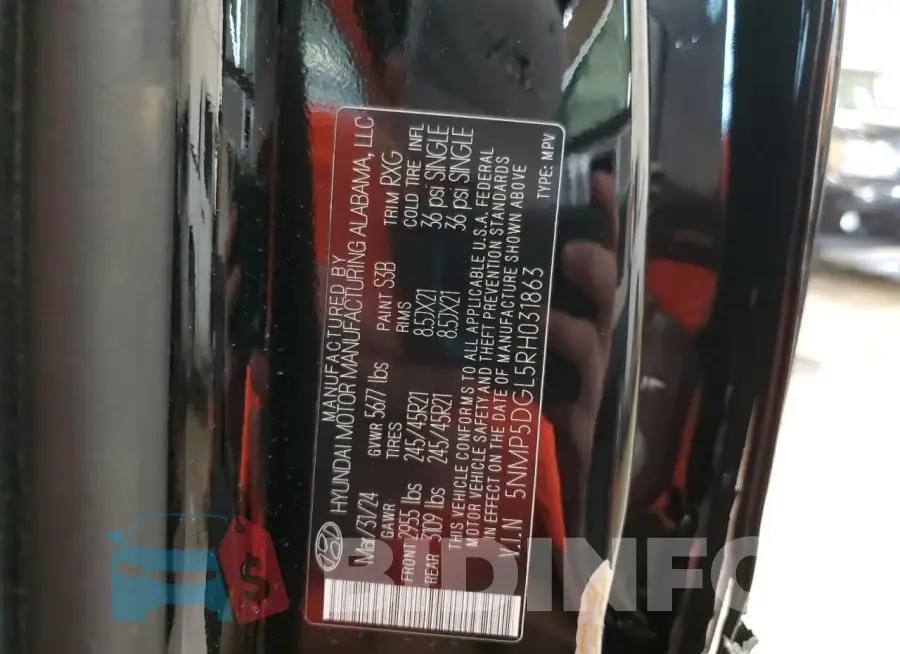 5NMP5DGL5RH031863 Photo# 13