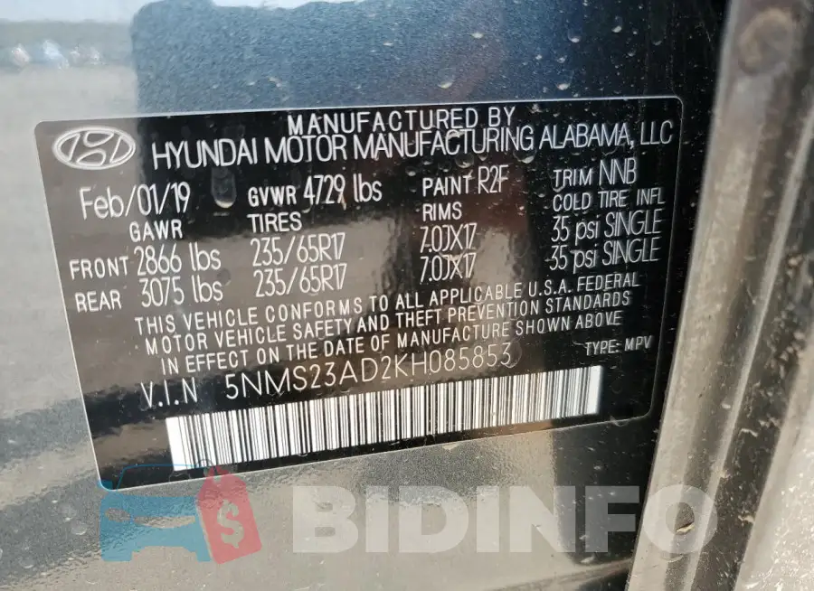 5NMS23AD2KH085853 Photo# 13