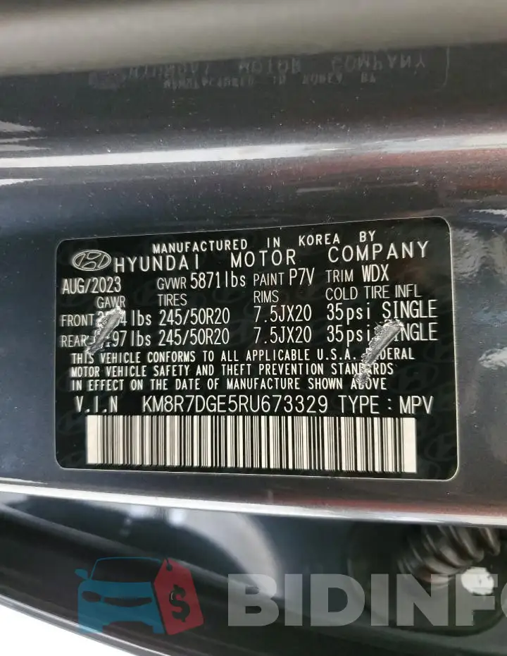 KM8R7DGE5RU673329 Photo# 13