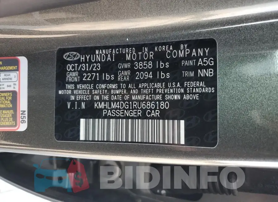 KMHLM4DG1RU686180 Photo# 12