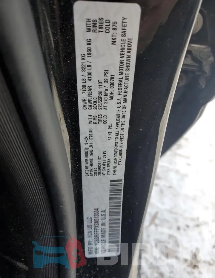 1C6SRFFPXSN513534 Photo# 12