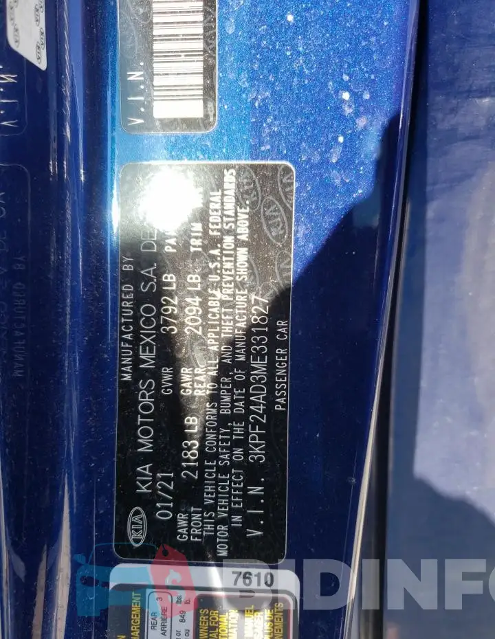 3KPF24AD3ME331827 Photo# 12