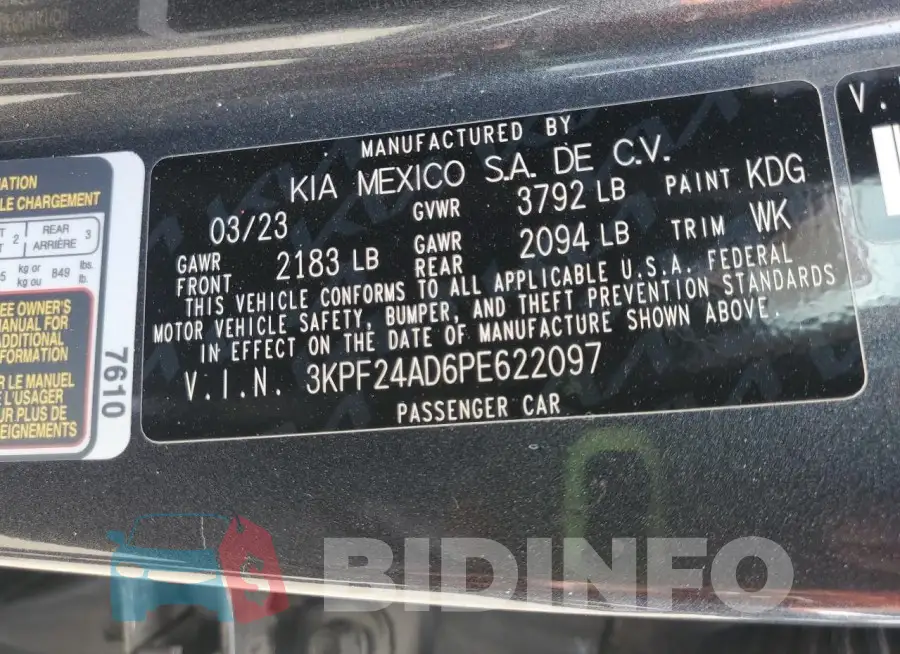 3KPF24AD6PE622097 Photo# 12