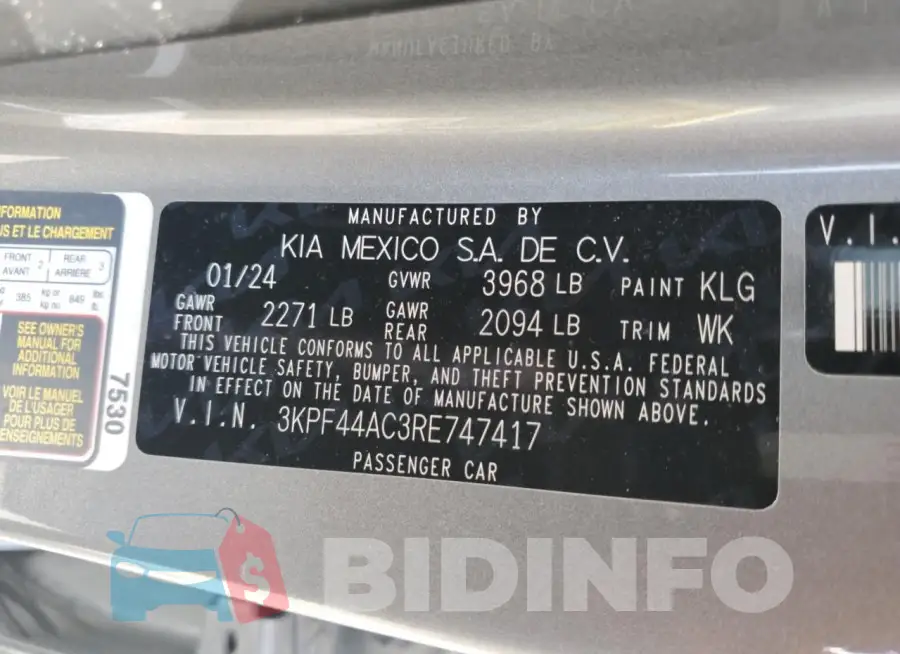 3KPF44AC3RE747417 Photo# 13