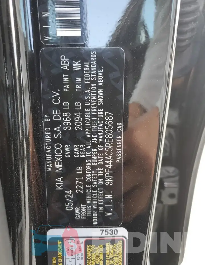 3KPF44AC5RE805687 Photo# 12