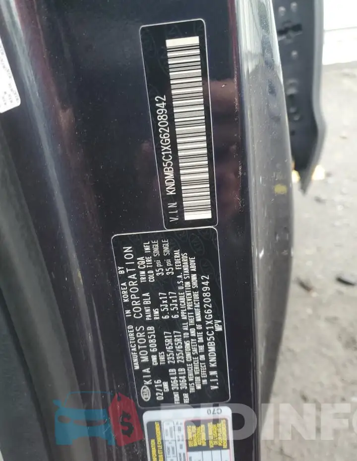 KNDMB5C1XG6208942 Photo# 13