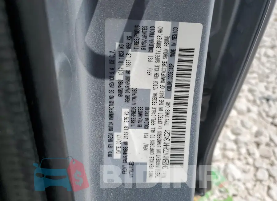 3MZBN1V72HM134021 Photo# 13