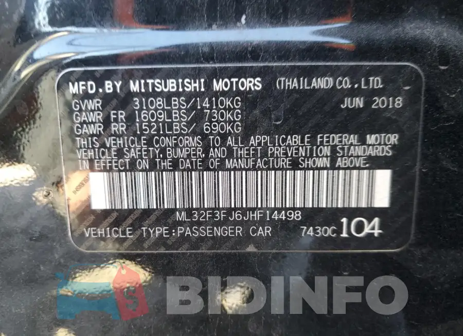 ML32F3FJ6JHF14498 Photo# 13