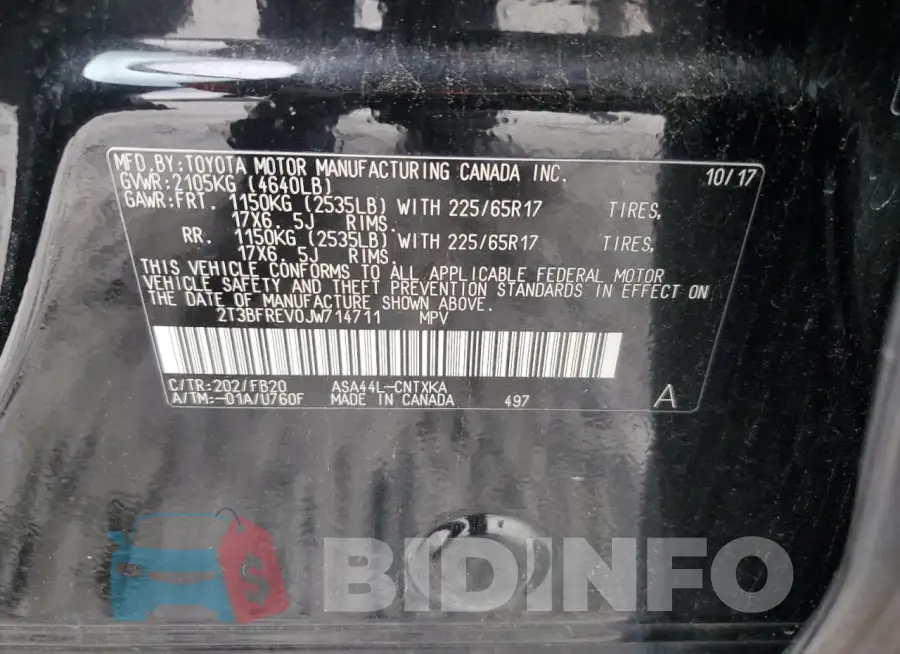 2T3BFREV0JW714711 Photo# 13