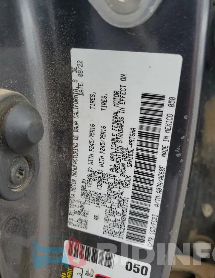 3TMCZ5AN8NM523751 Photo# 12