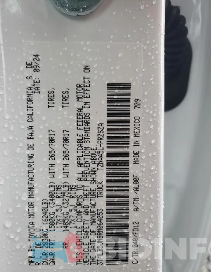 3TMLB5JN8RM064053 Photo# 12