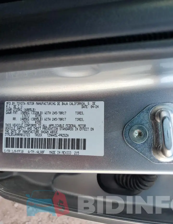 3TMLB5JN9RM012723 Photo# 12