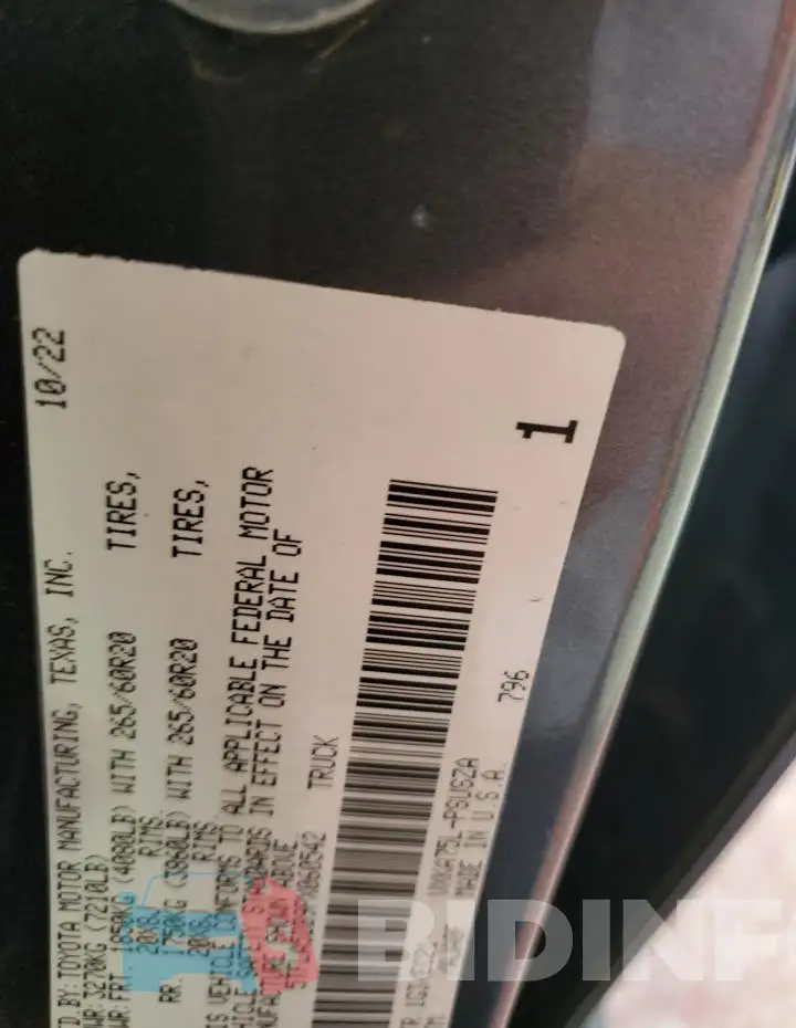 5TFLA5DB9PX060542 Photo# 13