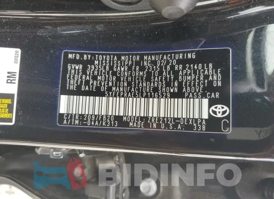 5YFEPRAE5LP116529 Photo# 13
