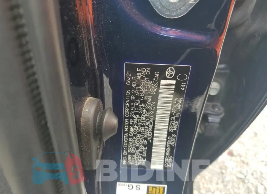 JTDEPMAE2NJ190274 Photo# 12