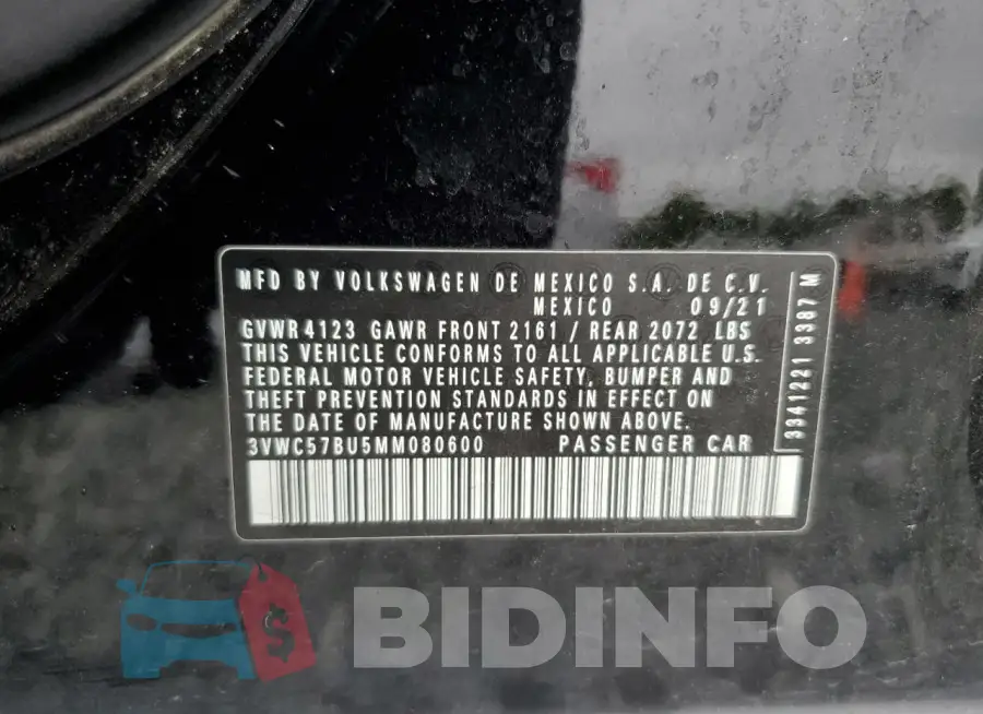 3VWC57BU5MM080600 Photo# 12