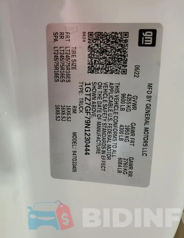 1GTZ7GF79N1230444 Photo# 14