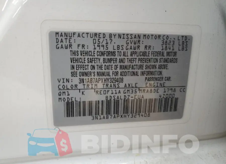 3N1AB7APXHY329408 Photo# 12
