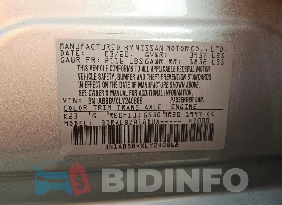 3N1AB8BVXLY240868 Photo# 12