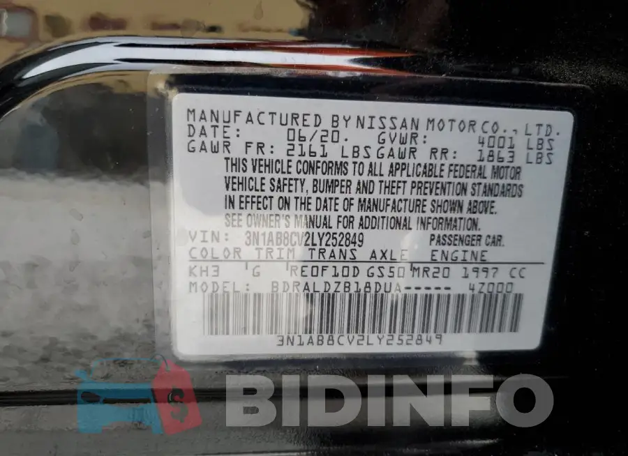 3N1AB8CV2LY252849 Photo# 12