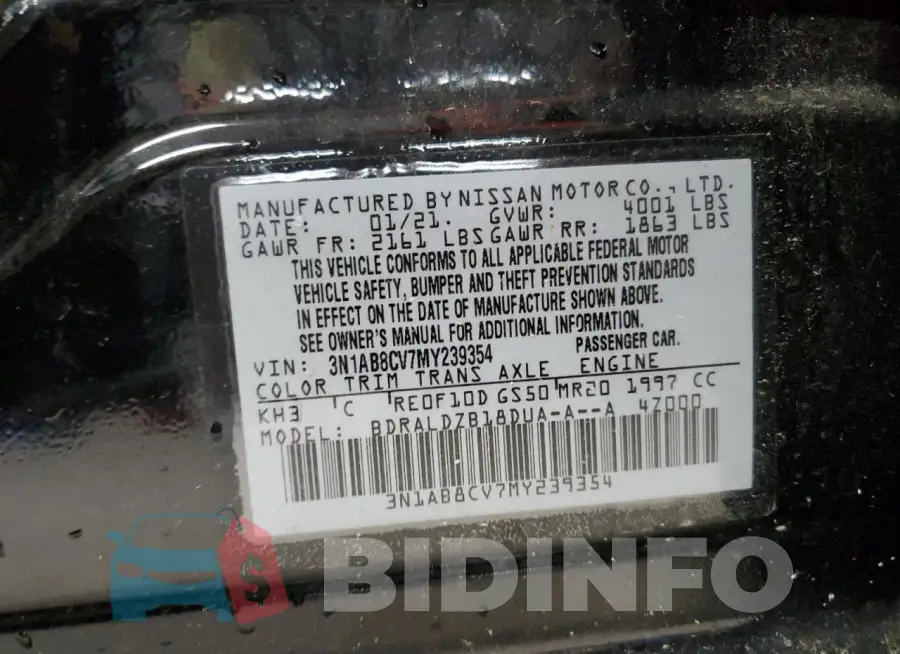 3N1AB8CV7MY239354 Photo# 12
