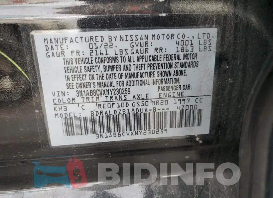 3N1AB8CVXNY230259 Photo# 13