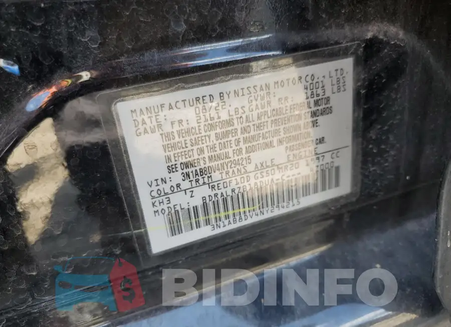 3N1AB8DV4NY294215 Photo# 13