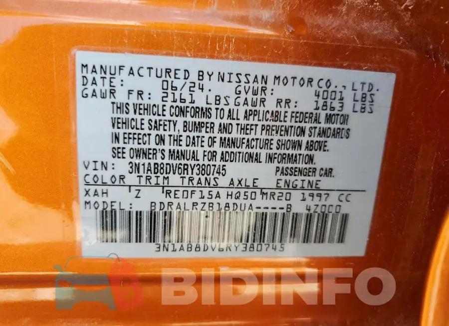3N1AB8DV6RY380745 Photo# 12