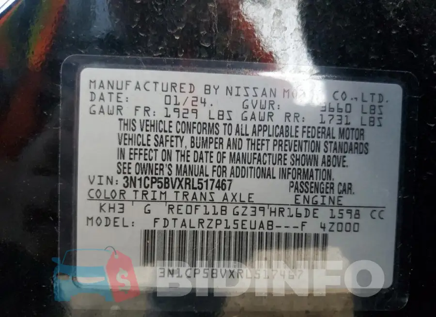 3N1CP5BVXRL517467 Photo# 13