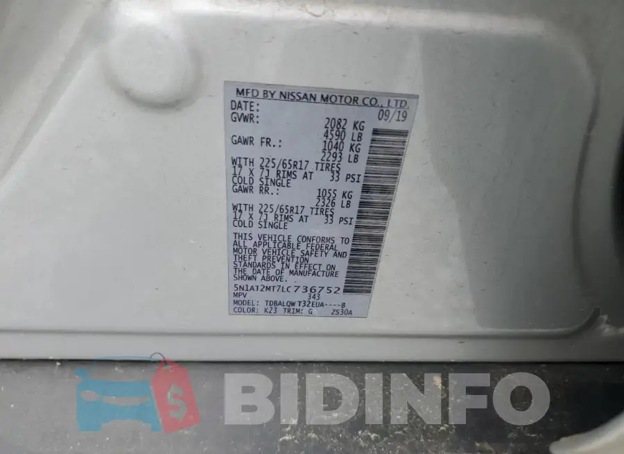 5N1AT2MT7LC736752 Photo# 13