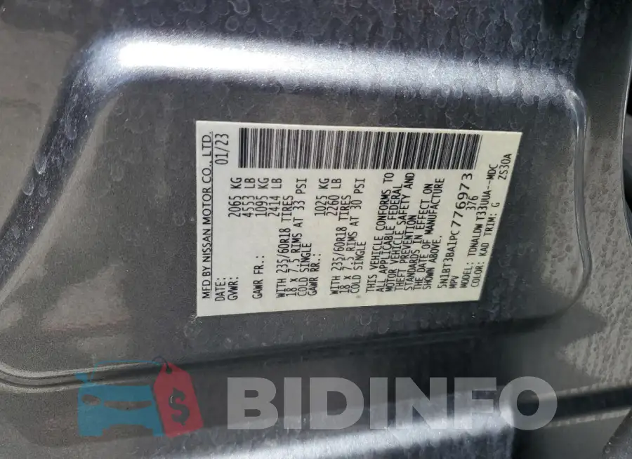 5N1BT3BA1PC776973 Photo# 13
