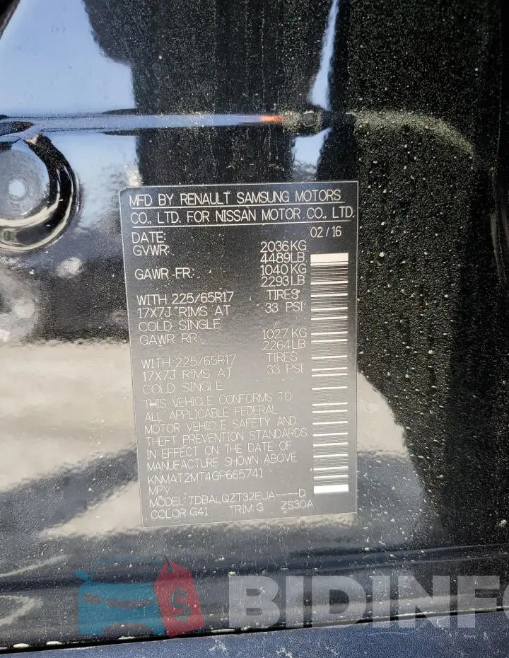 KNMAT2MT4GP665741 Photo# 13