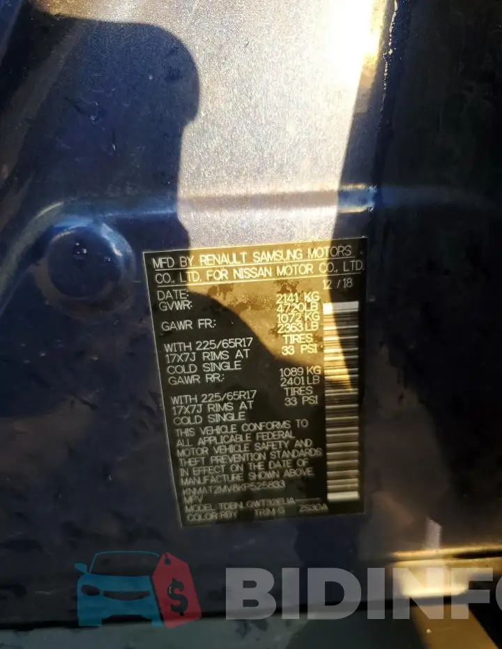 KNMAT2MV8KP525833 Photo# 14