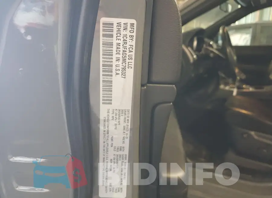 1C4RJFAG5MC795327 Photo# 13