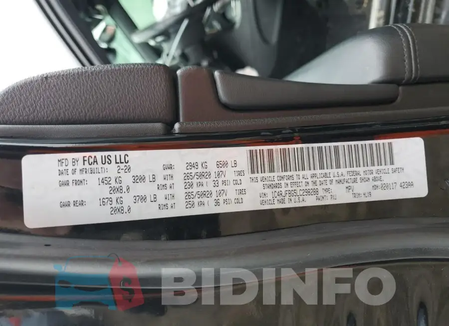 1C4RJFBG5LC298288 Photo# 12