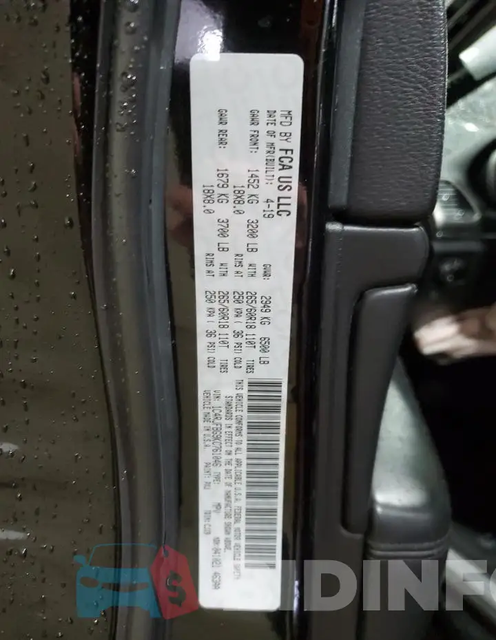 1C4RJFBG9KC761046 Photo# 13