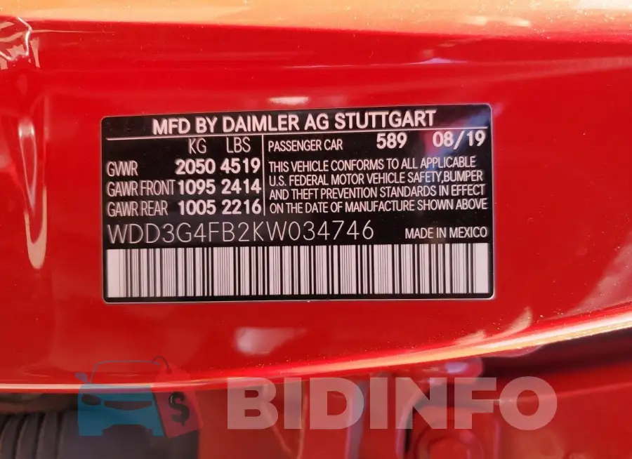 WDD3G4FB2KW034746 Photo# 12