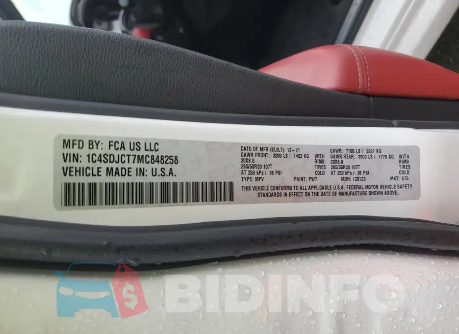 1C4SDJCT7MC848258 Photo# 14