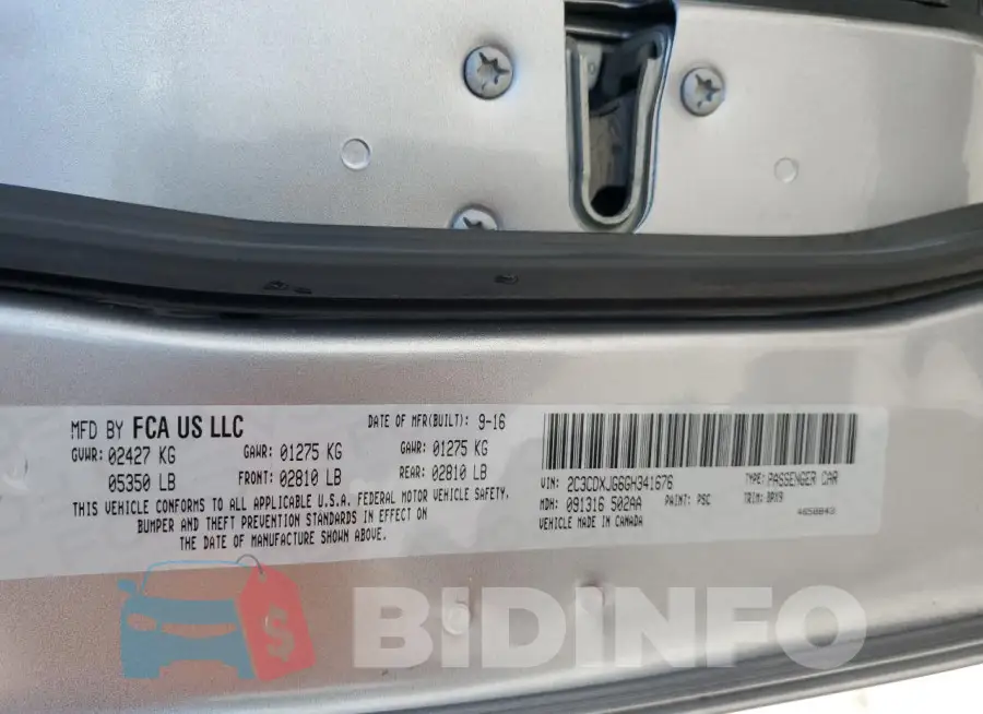2C3CDXJG6GH341676 Photo# 12