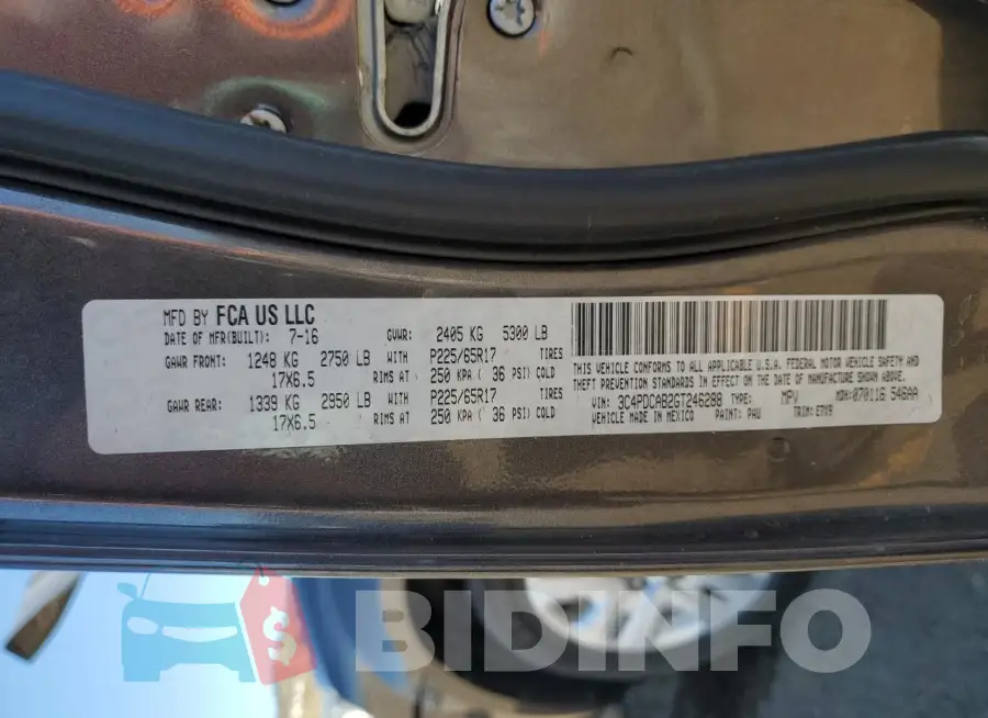 3C4PDCAB2GT246288 Photo# 13