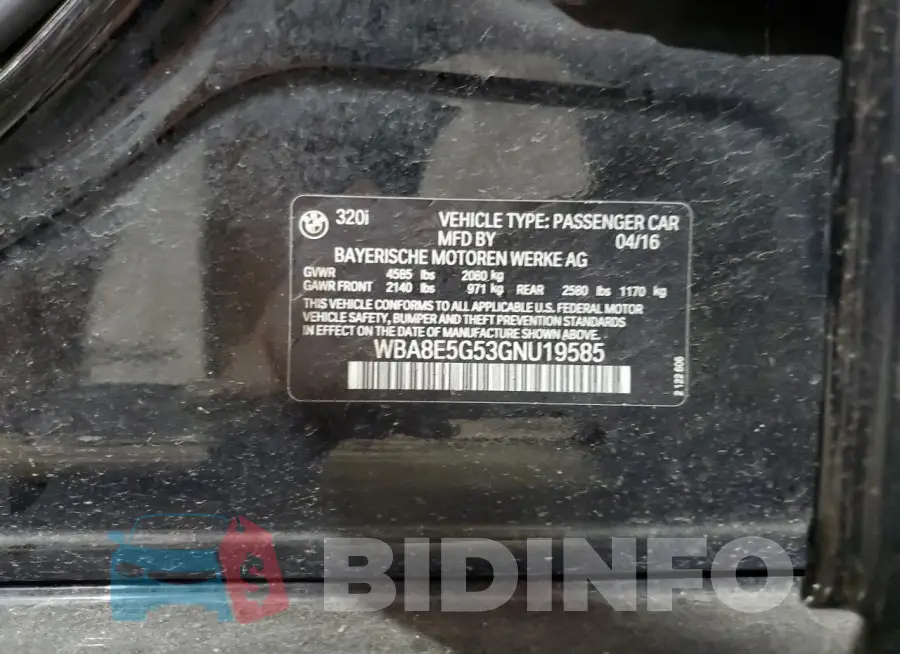 WBA8E5G53GNU19585 Photo# 12