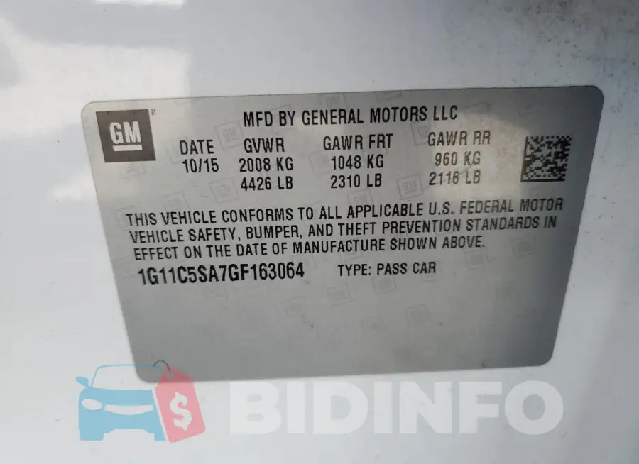 1G11C5SA7GF163064 Photo# 12