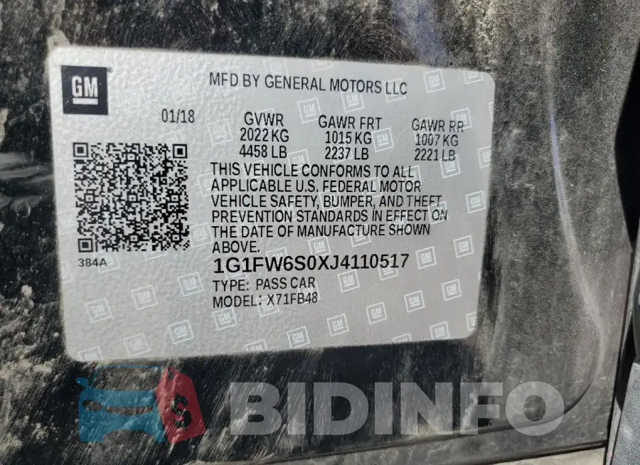 1G1FW6S0XJ4110517 Photo# 13