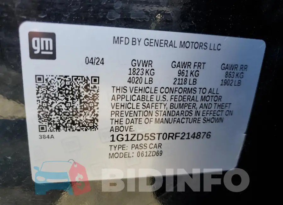 1G1ZD5ST0RF214876 Photo# 13