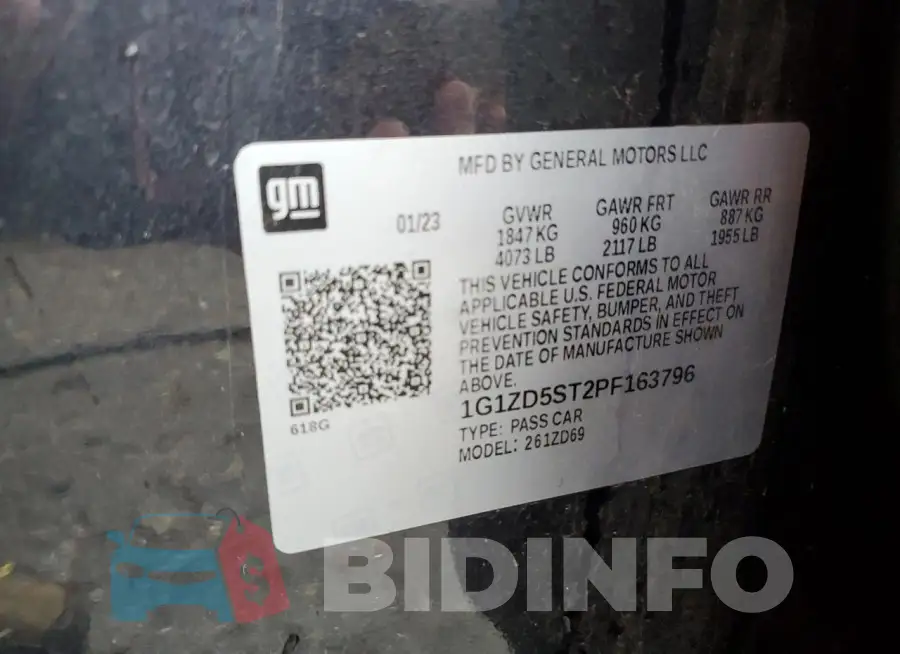 1G1ZD5ST2PF163796 Photo# 13