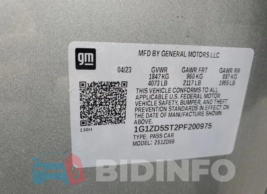 1G1ZD5ST2PF200975 Photo# 12
