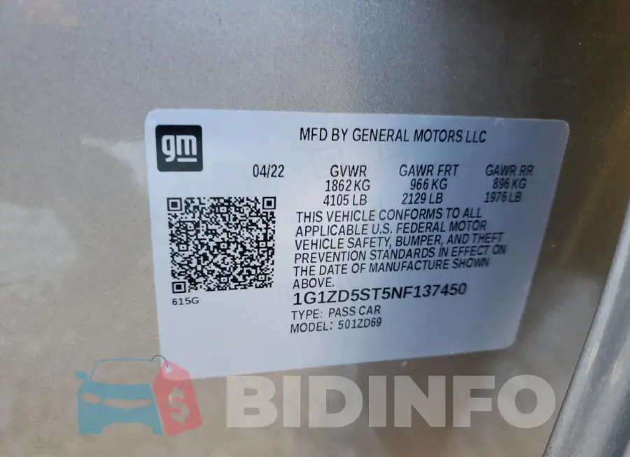 1G1ZD5ST5NF137450 Photo# 12